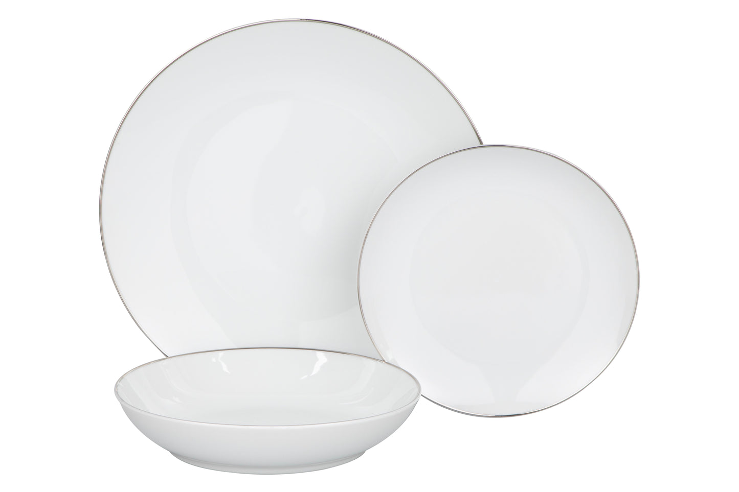 Set 18 piatti Poesia Bianco