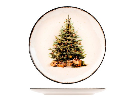 Servizio Piatti Family Tales 18 Pezzi in Stoneware - Set Tavola per 6 Persone con Piatti Piani, Fondi e Dessert, Design Coupe Elegante e Decorativo H&H