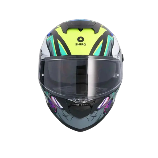 Shiro - Casco integrale Raptor crazy rabbit multicolore L