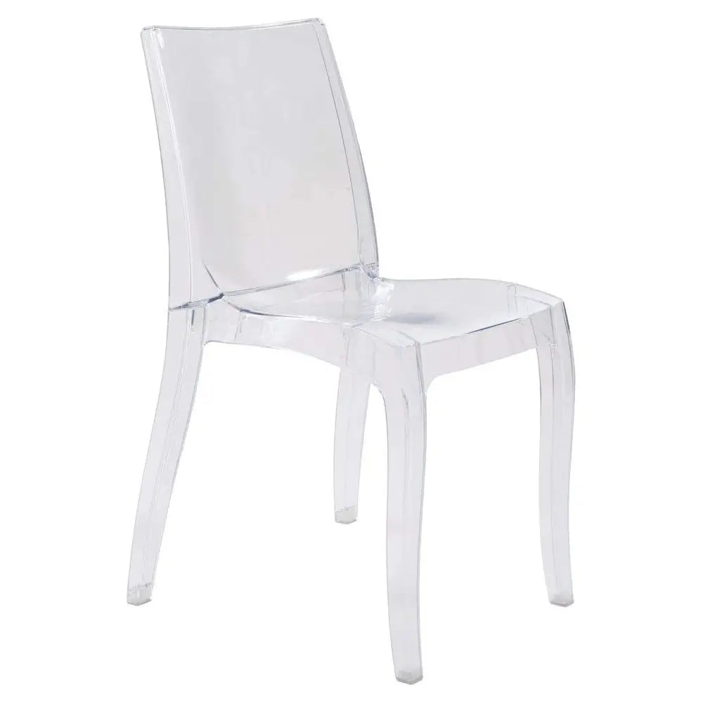 Sedia in policarbonato Cristal Light Trasparente