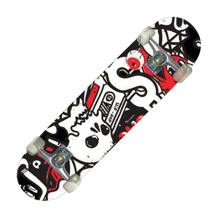 Skateboard Street Pro Hip Hop - Tavola in Acero Canadese 7 Strati con Truck Seagull