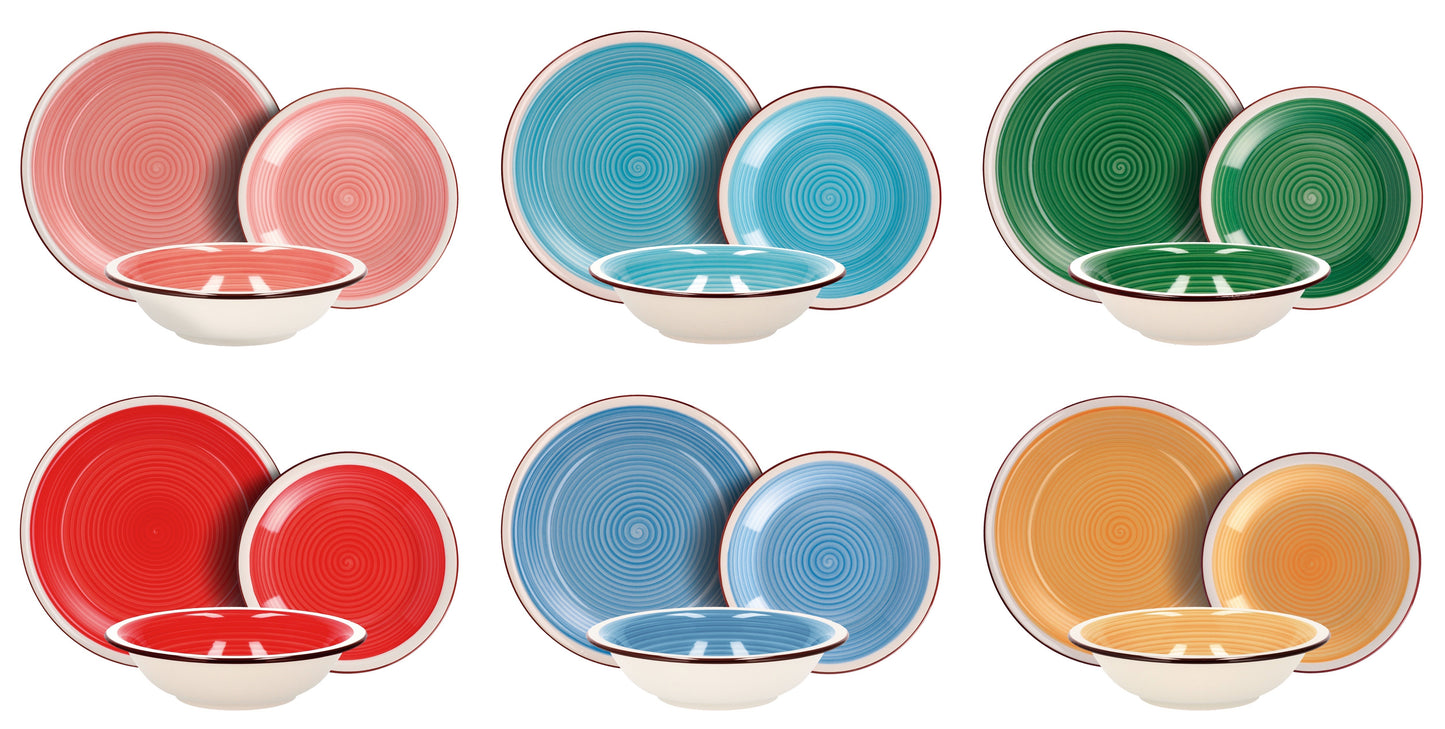 Servizio piatti in ceramica 18 pezzi