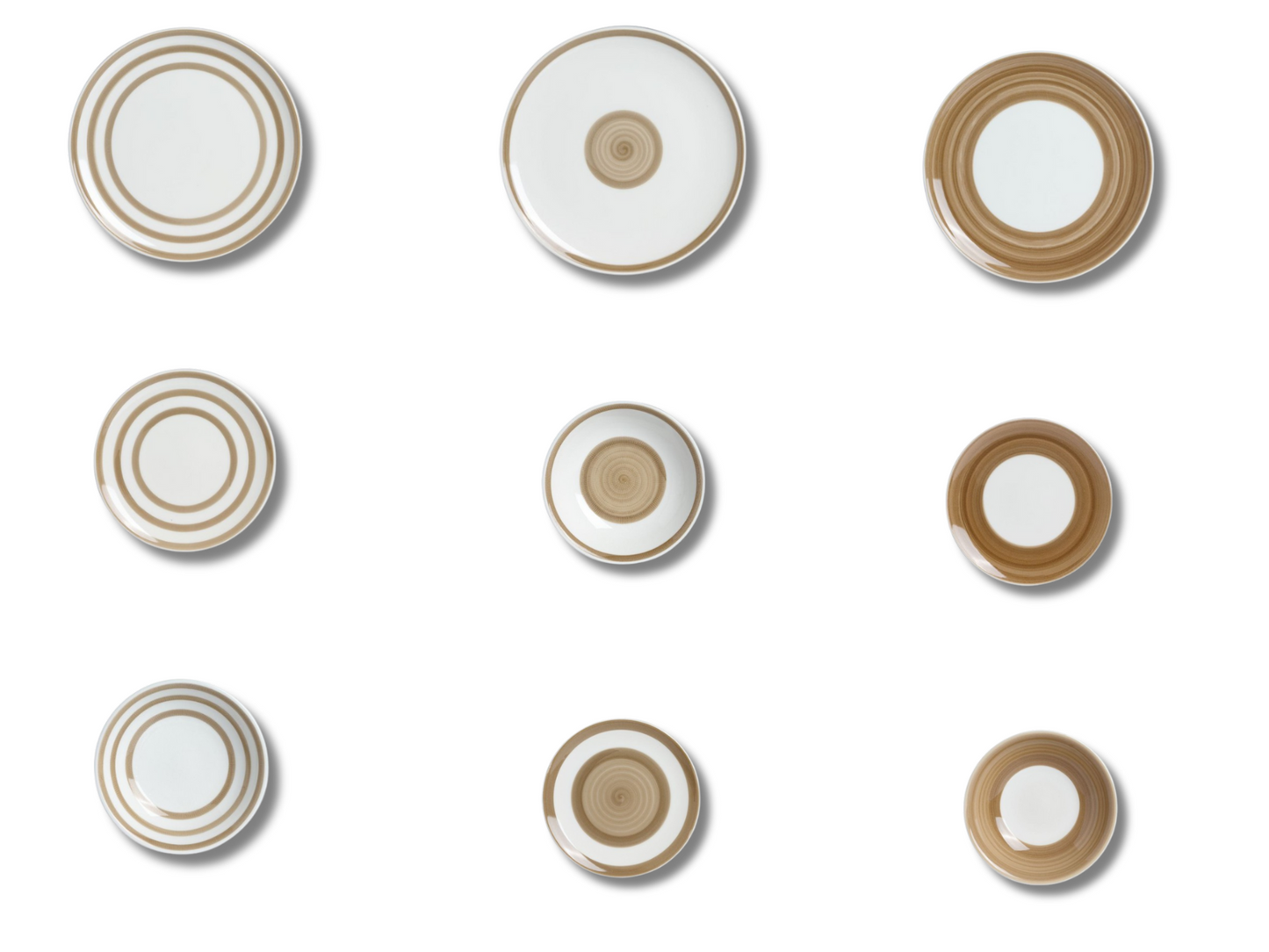 Set 18 pezzi fantasia mista mix match circolari