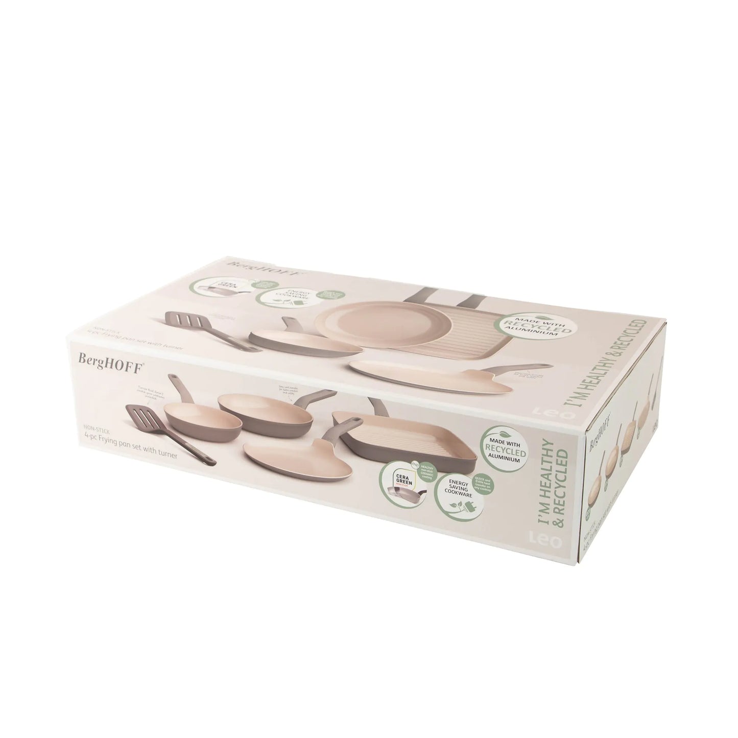 set 4 padelle antiaderenti con paletta balance
