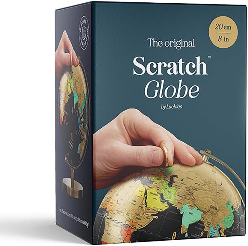 Mappamondo Grattabile - Globo Interattivo da Scratching per Viaggiatori