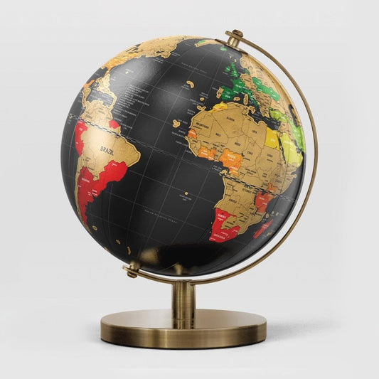 Mappamondo Grattabile - Globo Interattivo da Scratching per Viaggiatori