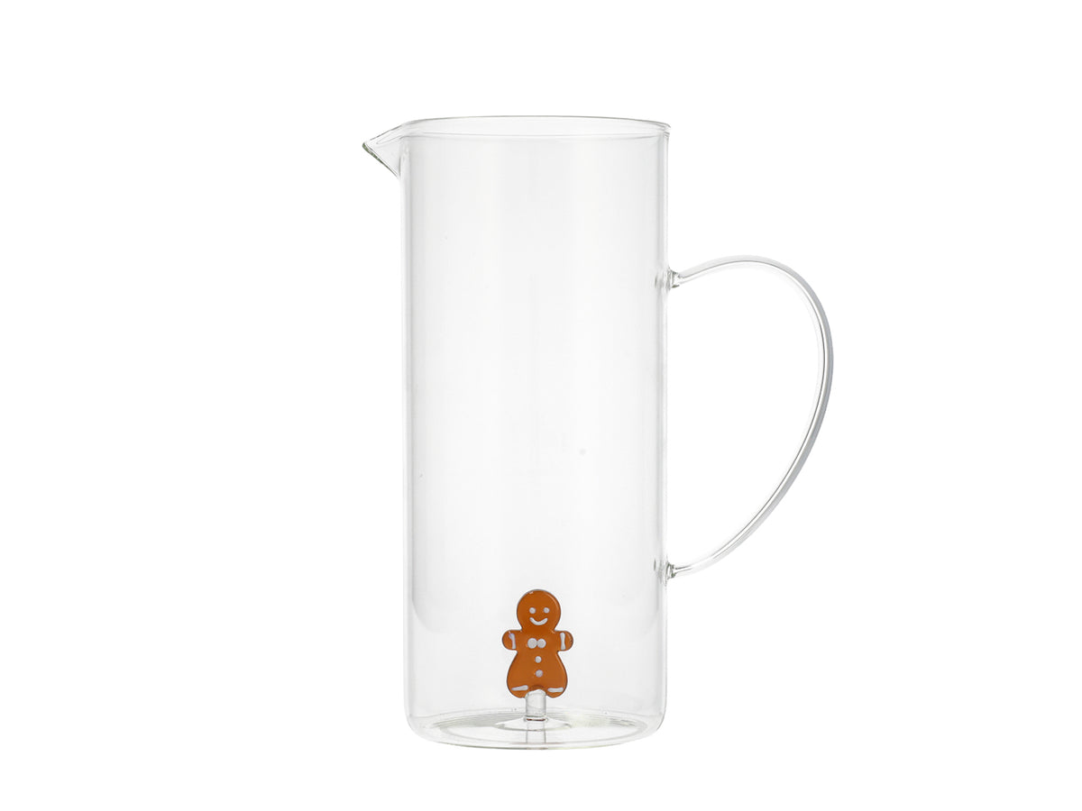 H&H Caraffa Miniatura Gingerbread in vetro borosilicato 1,5 lt