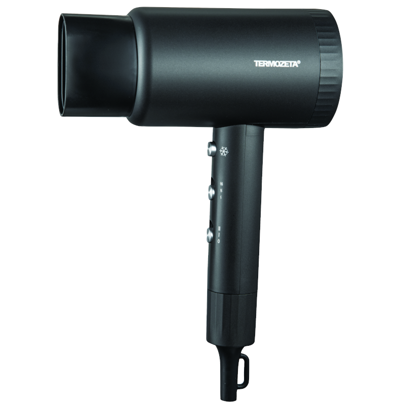 TERMOZETA Asciugacapelli air compact 2200w con 2 velocità, 3 temperature