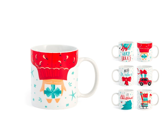 Royal Norfolk Mug Natalizia Best Wishes in Porcellana 320 ml