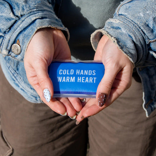 FISURA Scaldamani scritta "Cold hands warm heart"