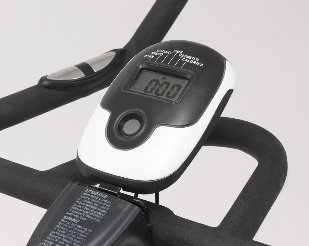 Indoor Cycle SRX-50S con Sistema di Frenaggio a Pattini e Trasmissione a Catena, Sella e Manubrio Regolabili
