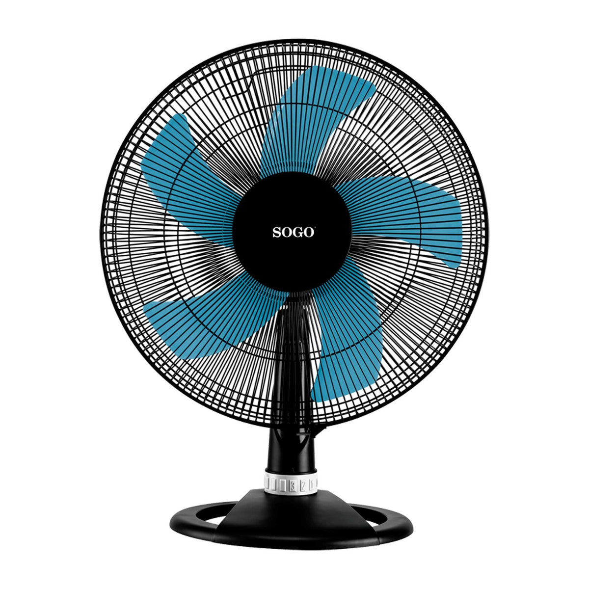 Ventilatore Sogo 3 in 1 con base a 5 pale, diametro 40 cm.