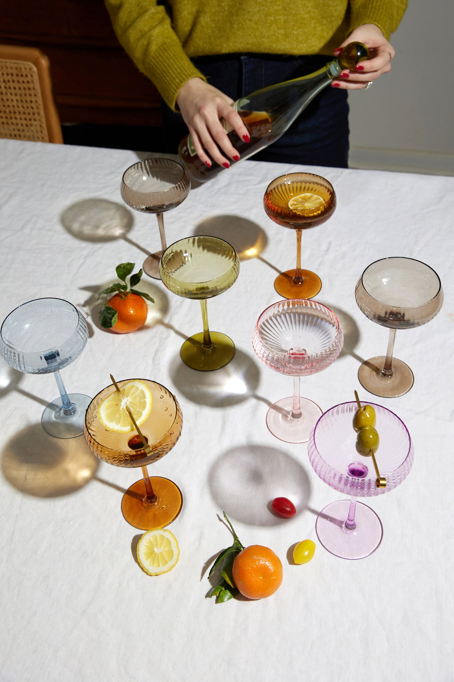 The Lou - Bicchiere Coupe - Set Da 2 Colore Oliva