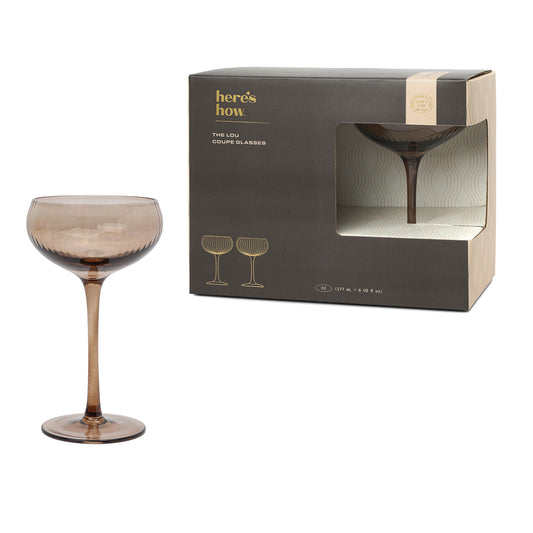 The Lou Bicchiere Coupe - Set da 2 Colore Fumo