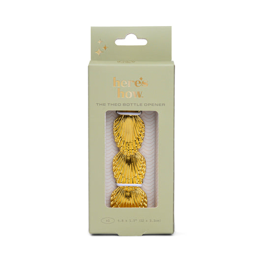 Apribottiglie a forma di conchiglia, modello Theo