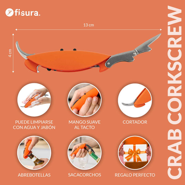FISURA Cavatappi a forma di granchio