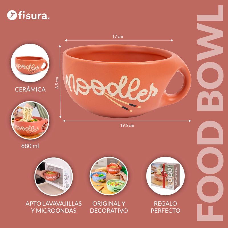 FISURA Bowl con scritta "Noodles"