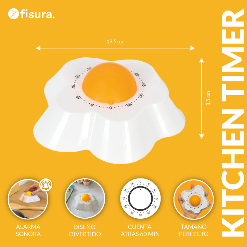 FISURA Timer da cucina a forma di uovo