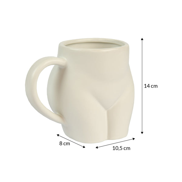 FISURA Tazza divertente bianca