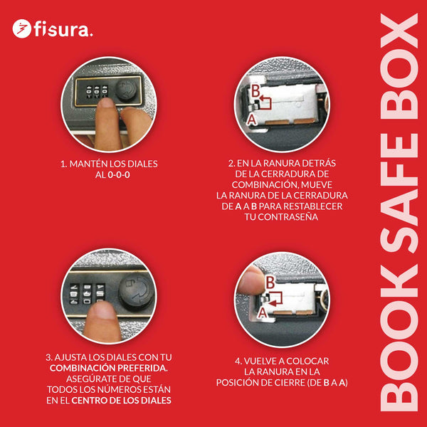 FISURA Cassaforte a forma di libro con scritta "This is not a book"