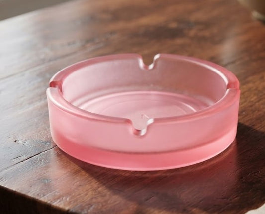 Posacenere in vetro neon con assortimento colore rosa