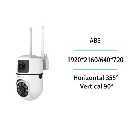 Telecamera di Sorveglianza da Interno CA5137 Tris Home con Doppia Registrazione e Montaggio a Parete – Bianca