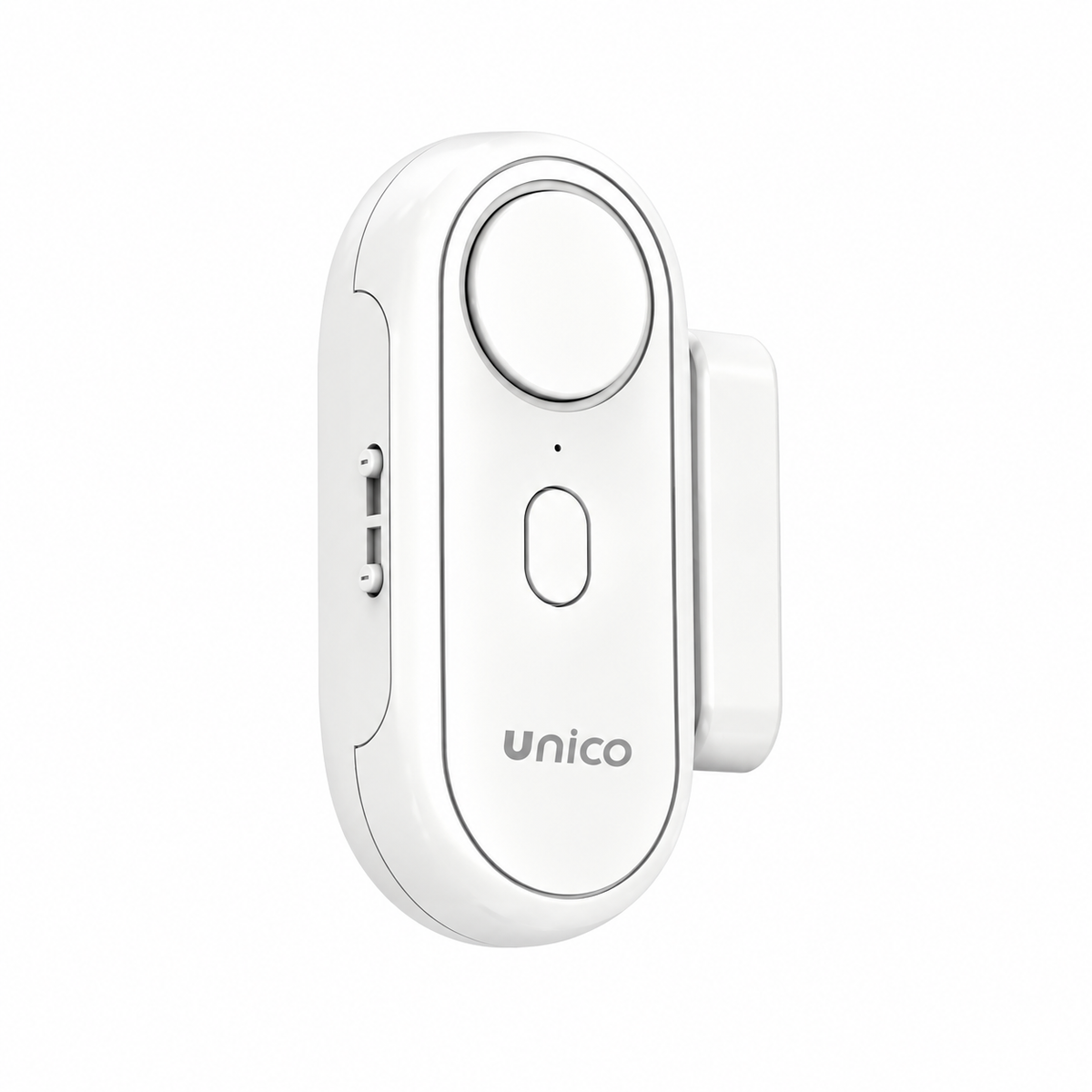 Allarme Wireless per Porte e Finestre con Sensore Magnetico di Apertura, Alimentazione a Batterie, Bianco