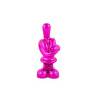 Funky -- Scultura Pop Scacciaguai in Resina - Dito Medio Fucsia - h.12