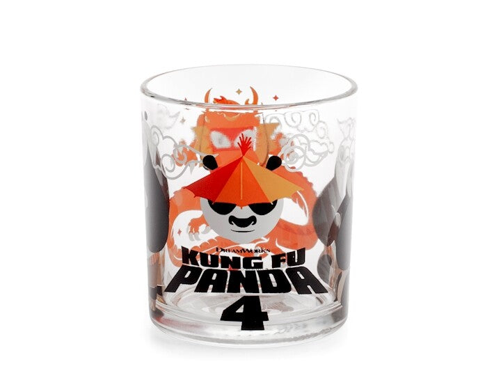 bicchieri in vetro per bambini set 2 Pezzi 25 cl principessa e kung fu pandaH&H