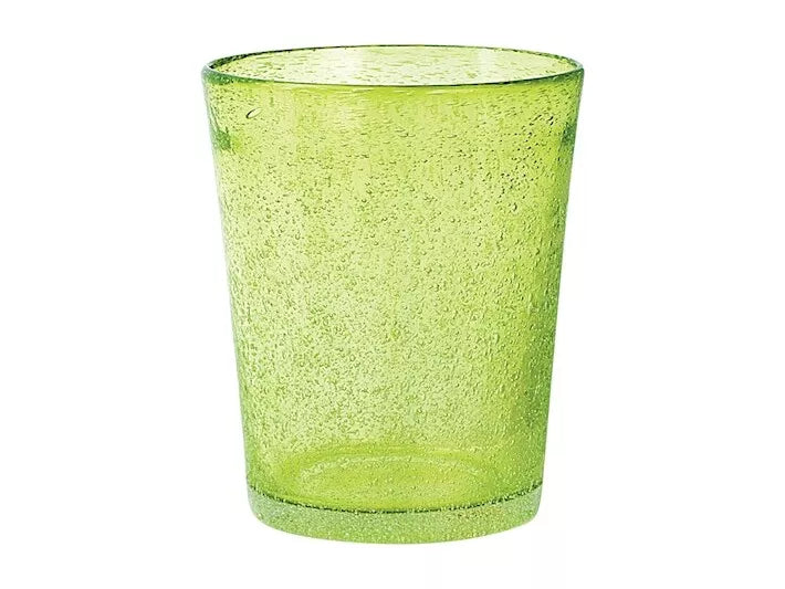 Confezione 6 Bicchieri bibita giada in vetro verde cl 46H&H