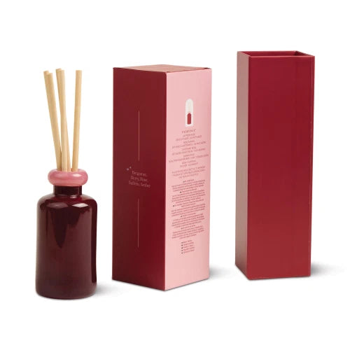 Diffusore in vetro impilabile da 94 ml (3,2 fl oz) rosso e rosa - Rosa zafferano