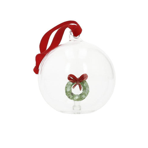 SFERA CHRISTMAS GHIRLANDA INTERNI VETRO BOROSILICATO
