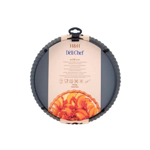 H&H - Stampo Crostata Dèli Chef Fondo Amovibile ø 28 cm