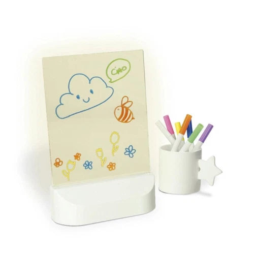 Brandani Lavagna led rettangolare con usb - 13 x 5,5 x h 16,5 cm