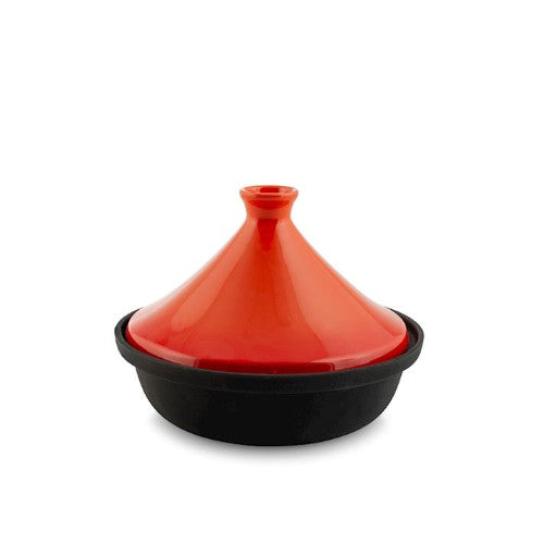H&H Tajine in ghisa smaltata con coperchio in ceramica - Ø 25 cm, 2 L