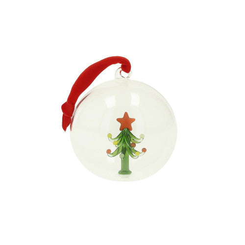 SFERA CHRISTMAS ALBERO NATALIZIO INTERNI VETRO BOROSILICATO