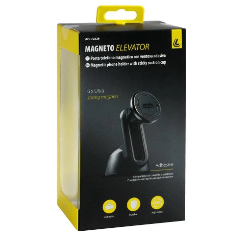 Magneto Elevator, porta telefono magnetico con ventosa adesiva