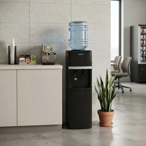 Dispenser d'Acqua da Pavimento con Raffreddamento e Riscaldamento - Nero
