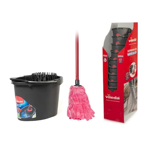 Vileda - Mocio vileda universale completo i con manico in plastica colore antracite