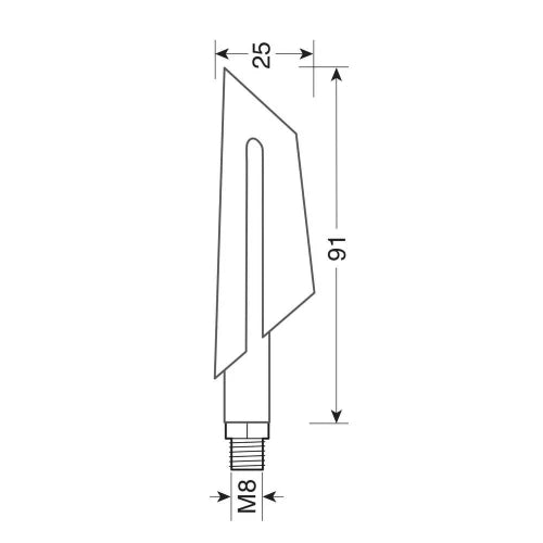 Ciclon, indicatori di direzione a led - 12V LED