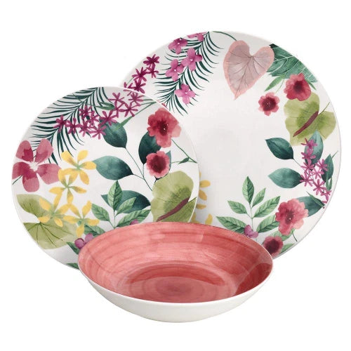 Servizio piatti 18 pezzi Kalima Multicolor