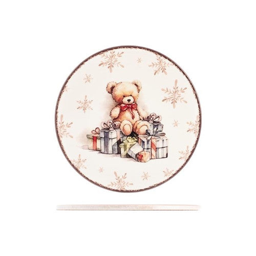 Sottopentola tonda in ceramica decorato TeddyH&H