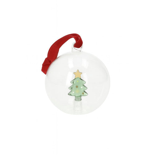 SFERA CHRISTMAS DECORO INTERNI VETRO BOROSILICATO