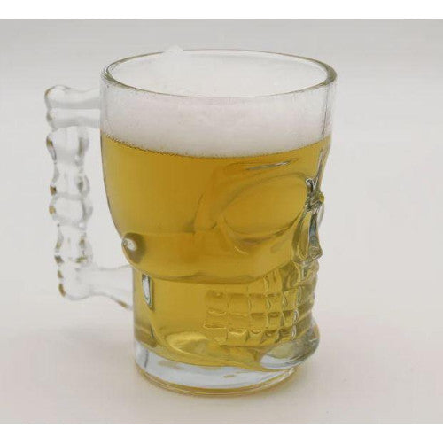 WINKEE Bicchiere da birra teschio 0,4 l