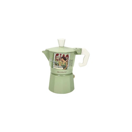 Brandani CAFFETTIERA LA DOLCE VITA VERDE 1 TAZZA ALLUMINIO