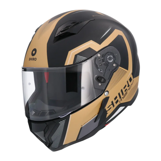 Shiro - Casco integrale Hunter Mando nero oro matt L