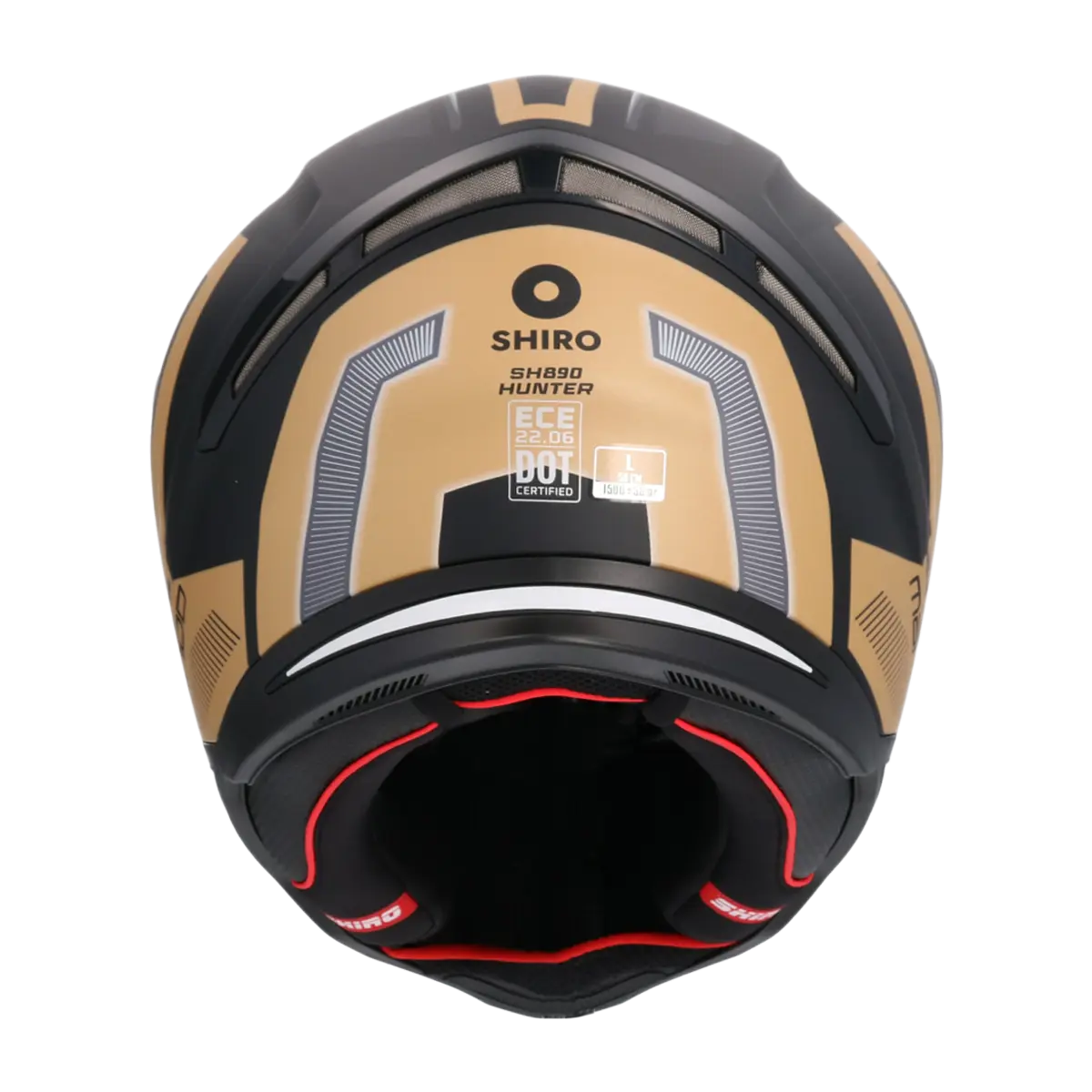 Shiro - Casco integrale Hunter Mando nero oro matt M