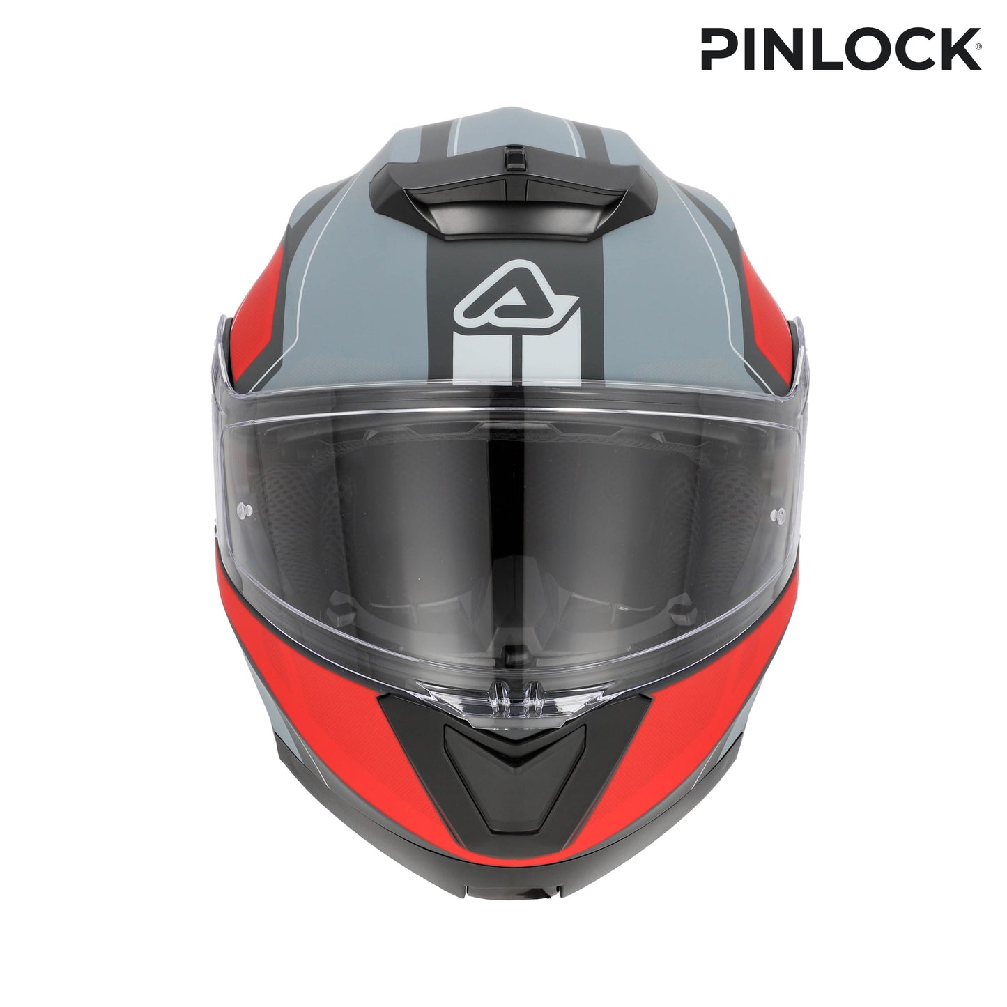 ACERBIS-Casco modulare Serel 2206 Grigio/Rosso L
