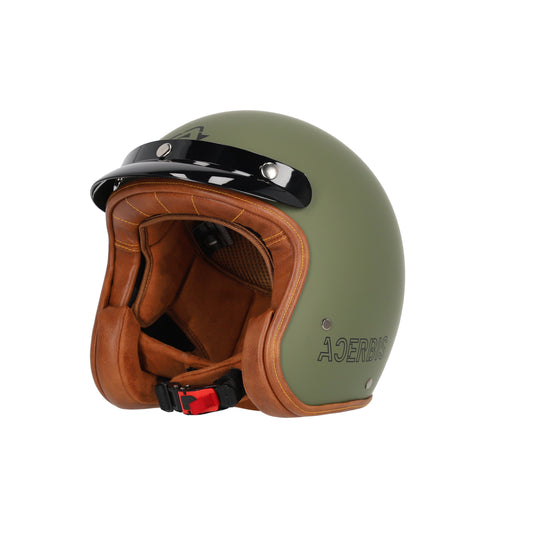 ACERBIS-Casco Jet Skodela 2206 Verde Militare XL