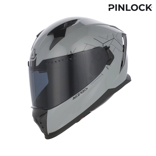 ACERBIS-Casco integrale X-Way Grigio L